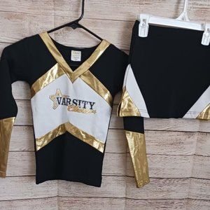 Gold Cheerleader Uniform Youth set